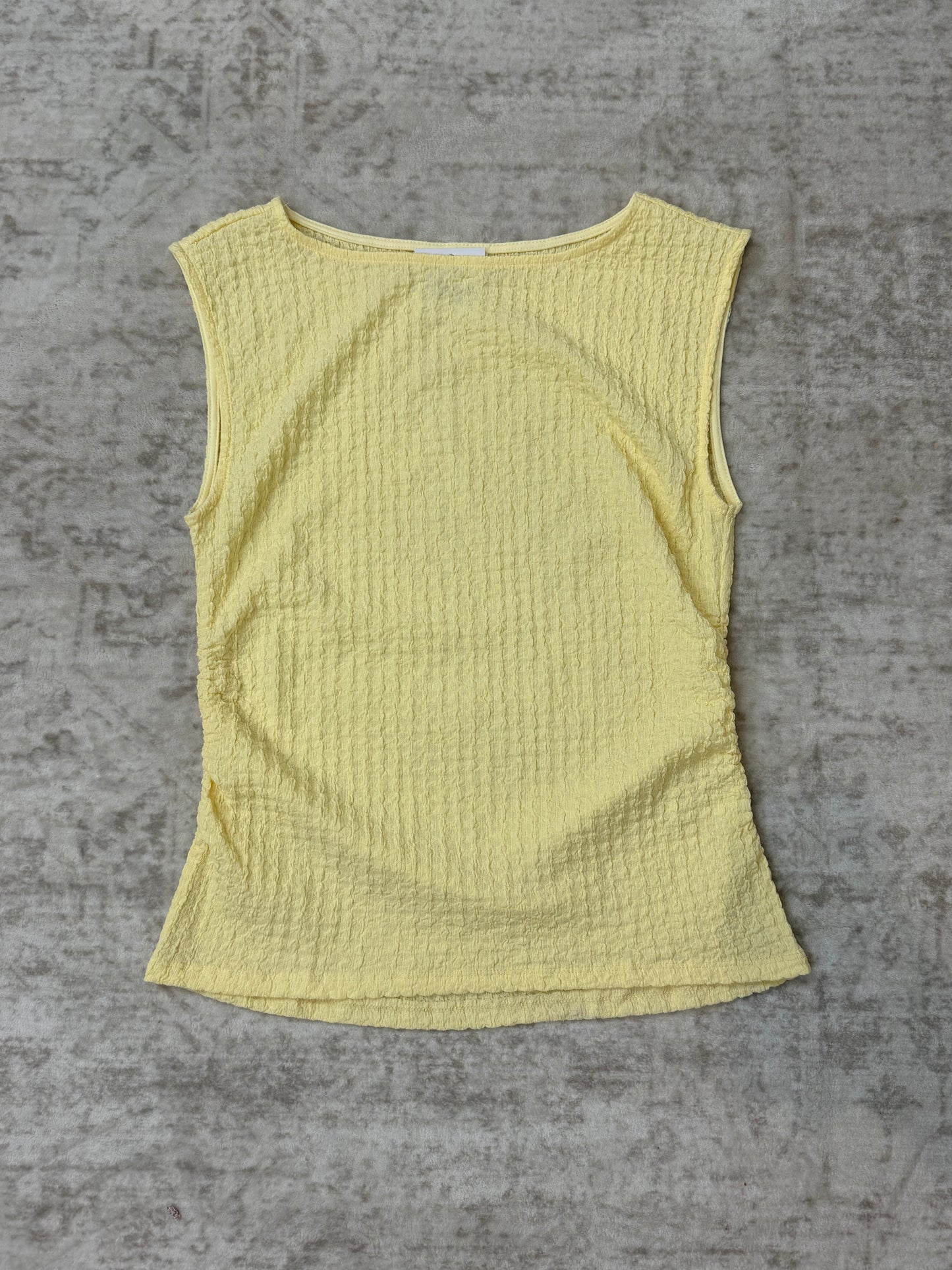 Amelia Textured Side Ruched Tank