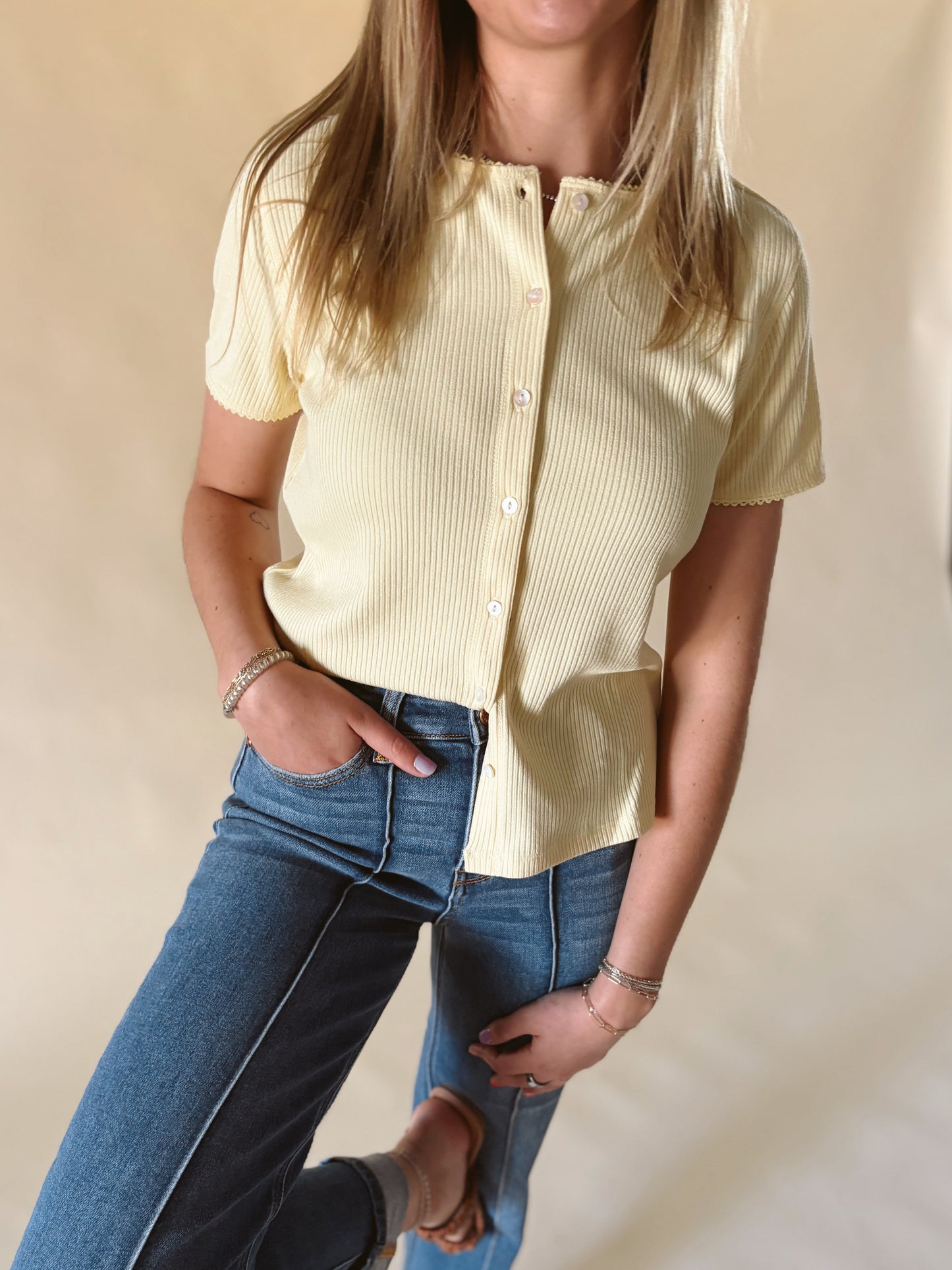 Celine Front Seam Detail Jeans