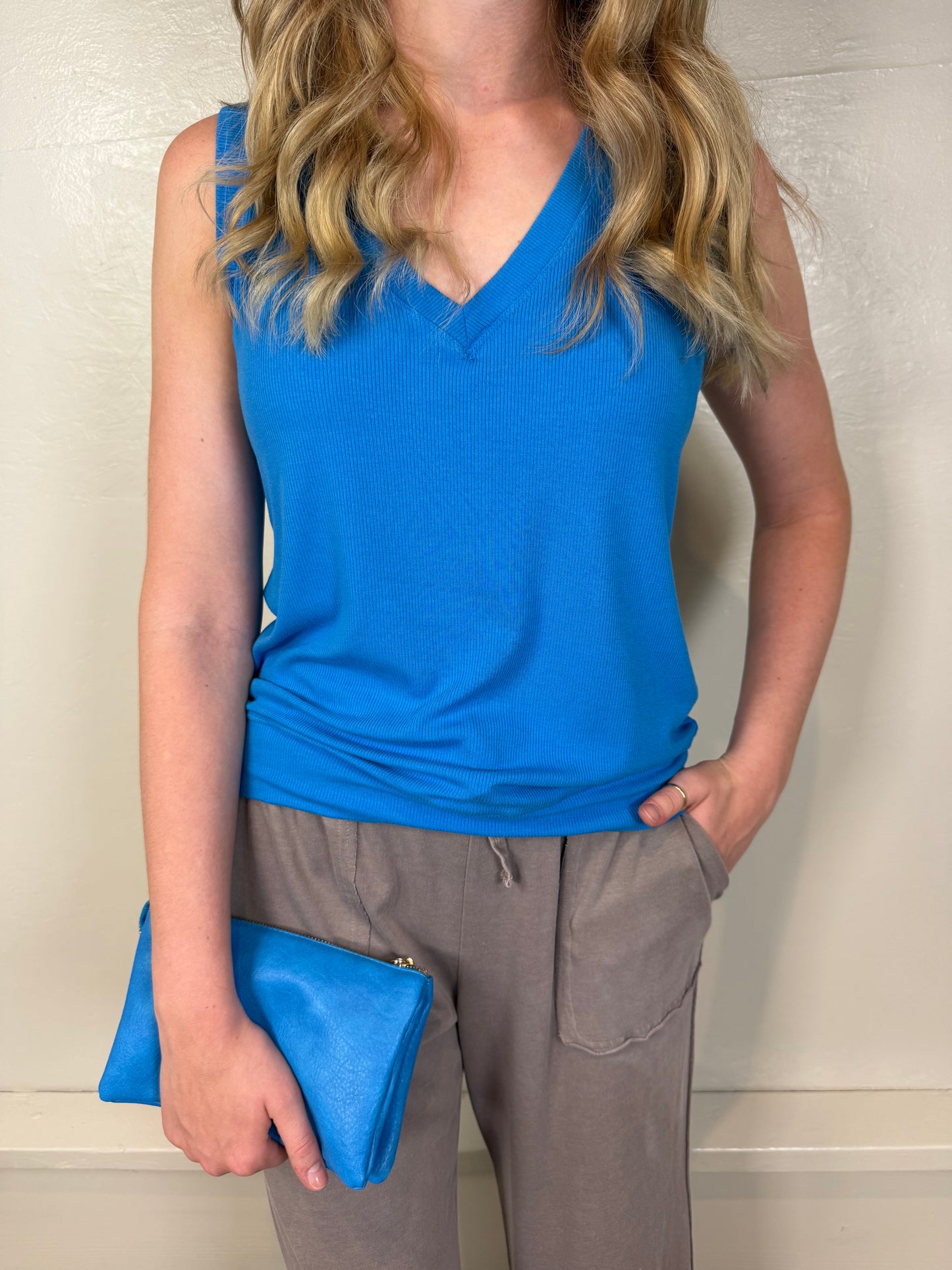 Lucy Ribbed Relaxed Tank
