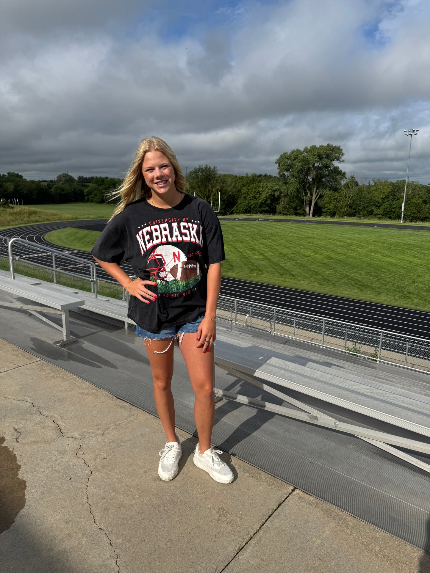 Nebraska Helmet Tee