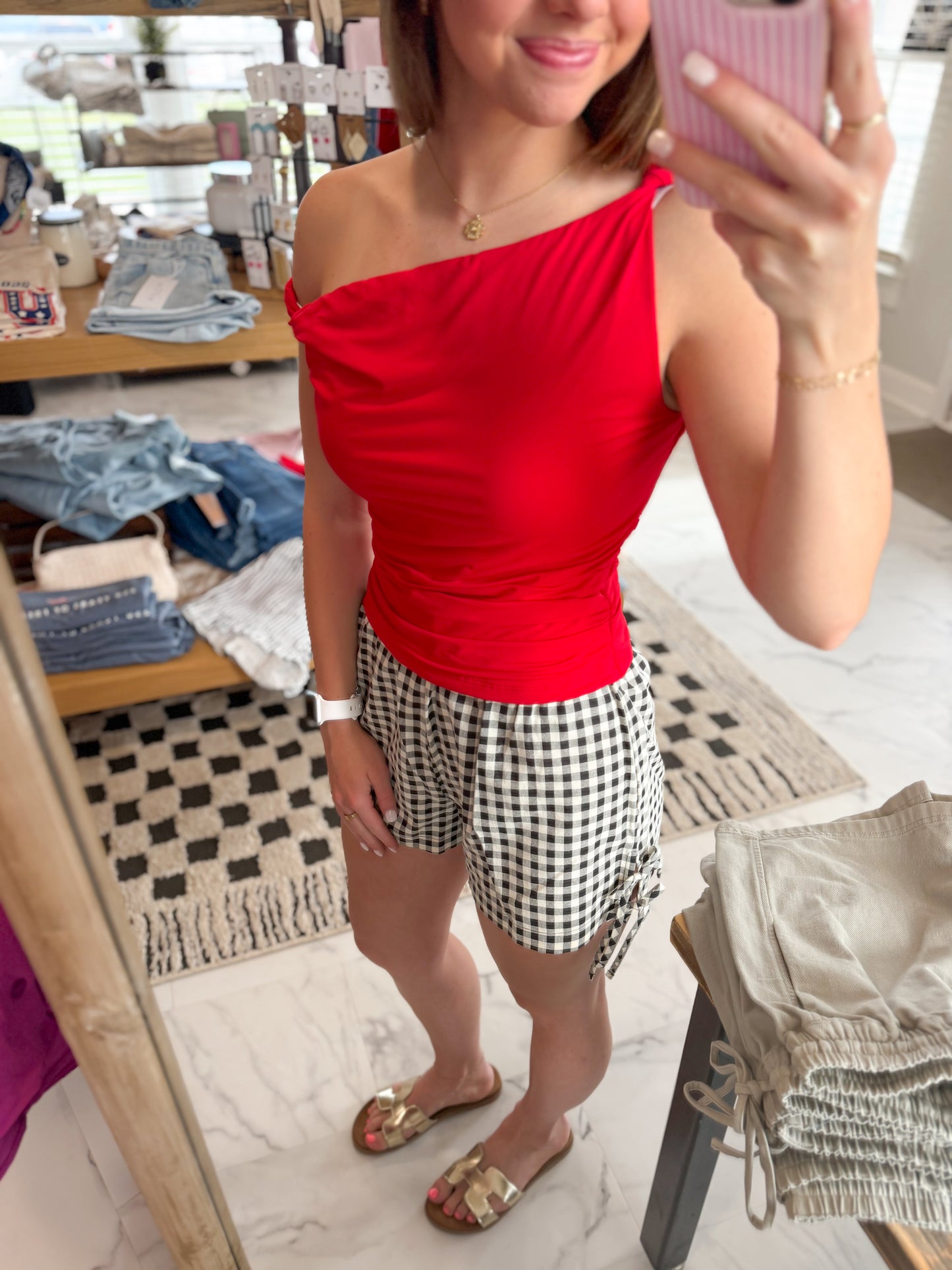 Jamie Plaid Shorts