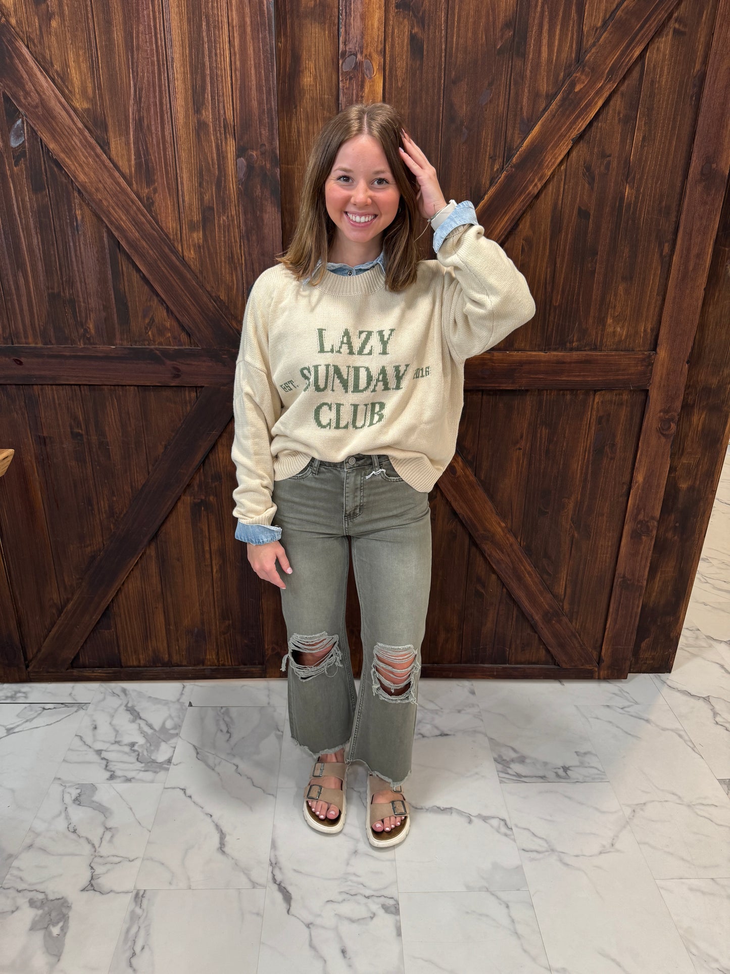 Jaycee Lazy Sunday Club Sweater