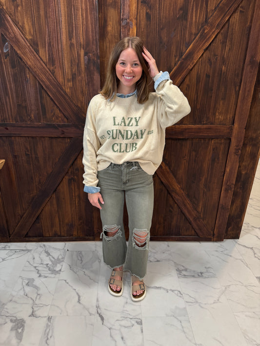 Jaycee Lazy Sunday Club Sweater