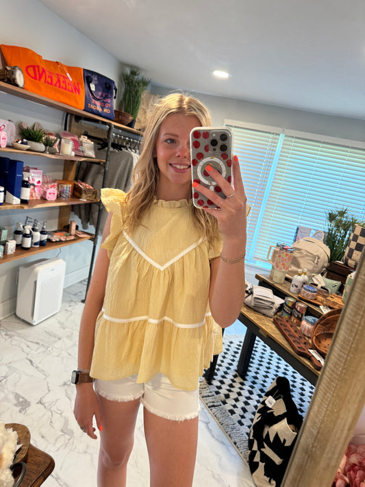 Alexandra Ruffled Top