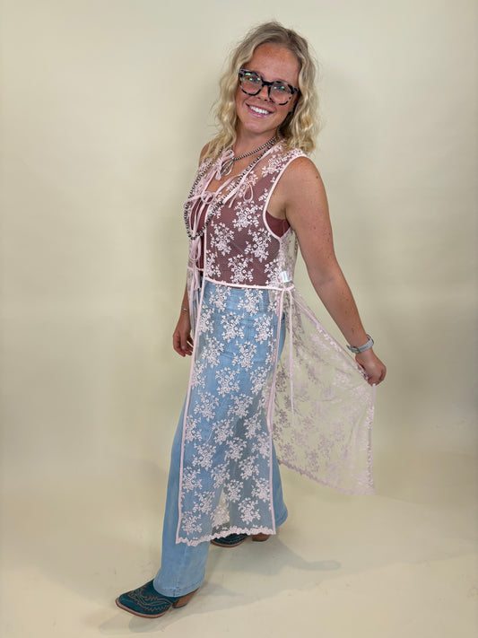 Malayna Floral Embroidered Vest