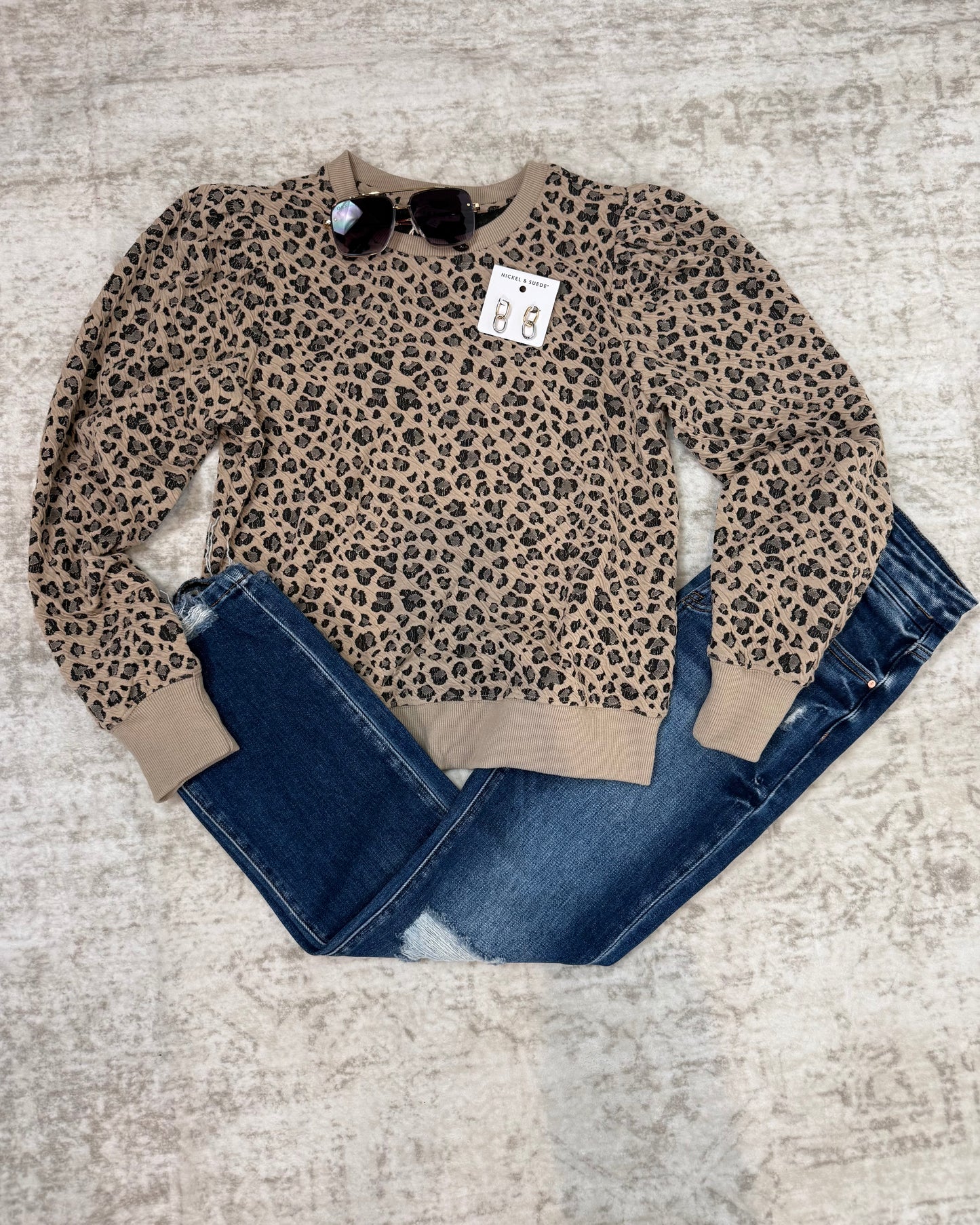 Jessie Leopard Pullover