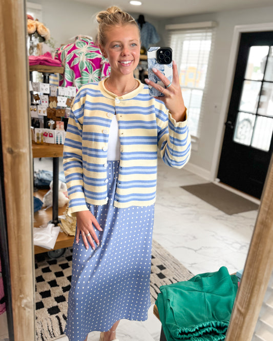 Paris Multi-Stripe Cardigan