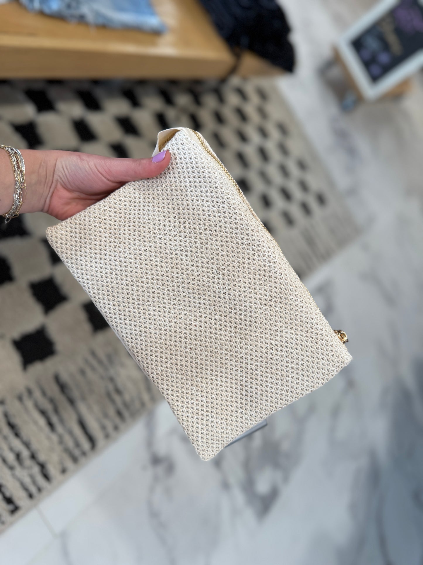 Izzy Checker Crossbody