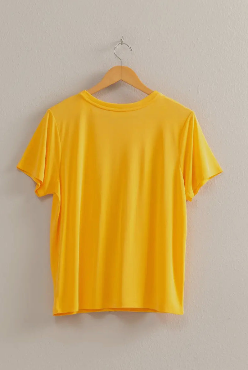 Seleh Round Neck Short Sleeve Tee