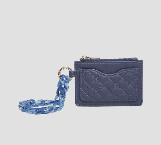 Rhodes Quilted Wallet & Chain Bangle
