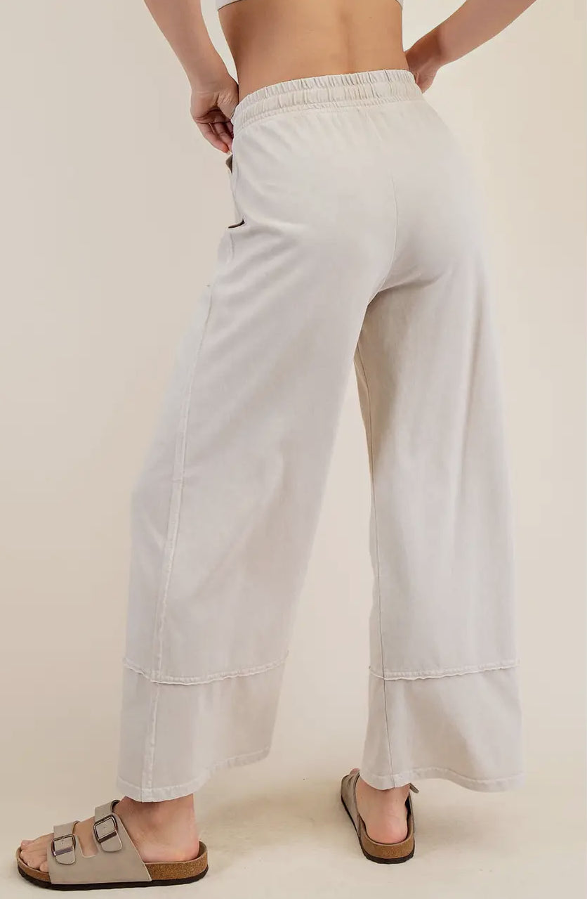 Daniela Mineral Washed Wide Leg Pants
