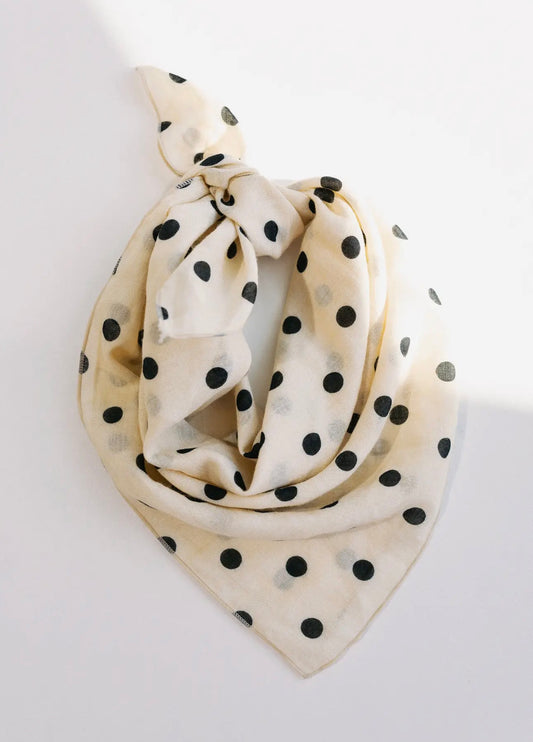 Polka Dot Bandana Scarf