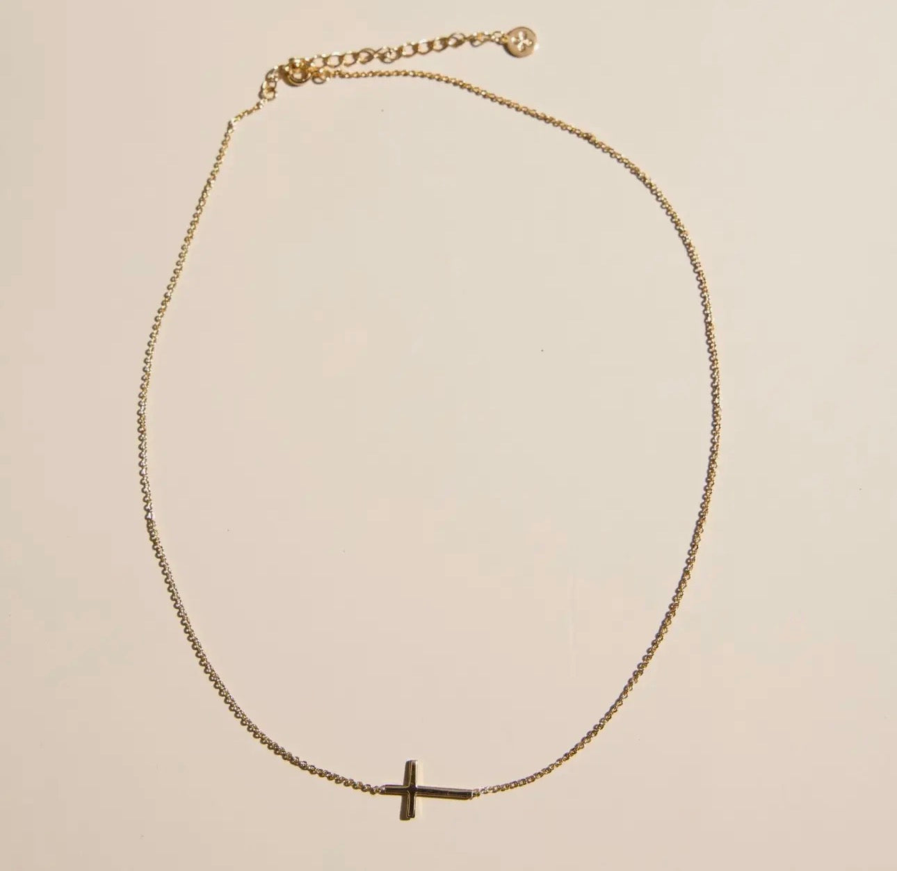 Cross Necklace-Gold