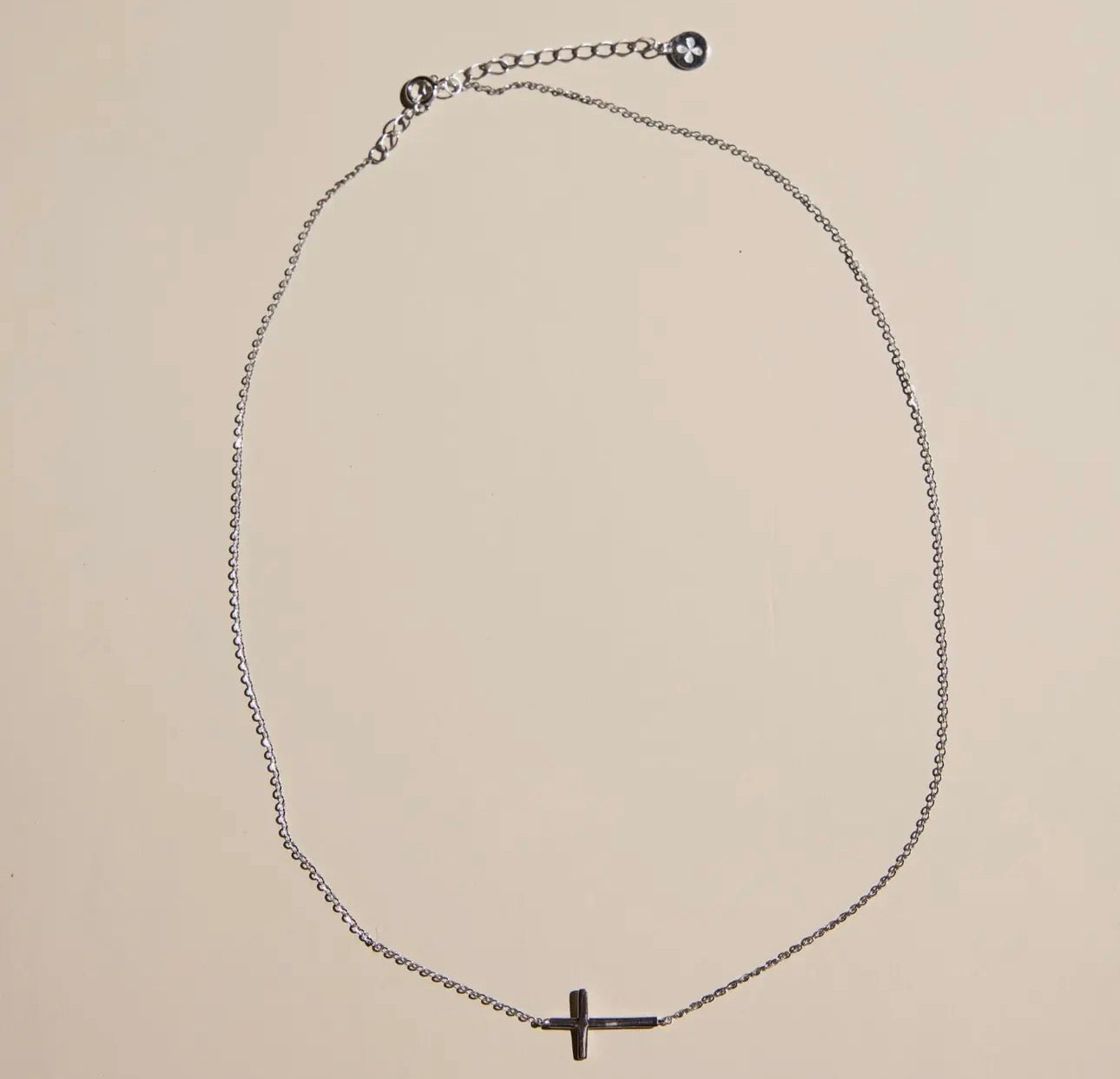 Cross Necklace-Silver